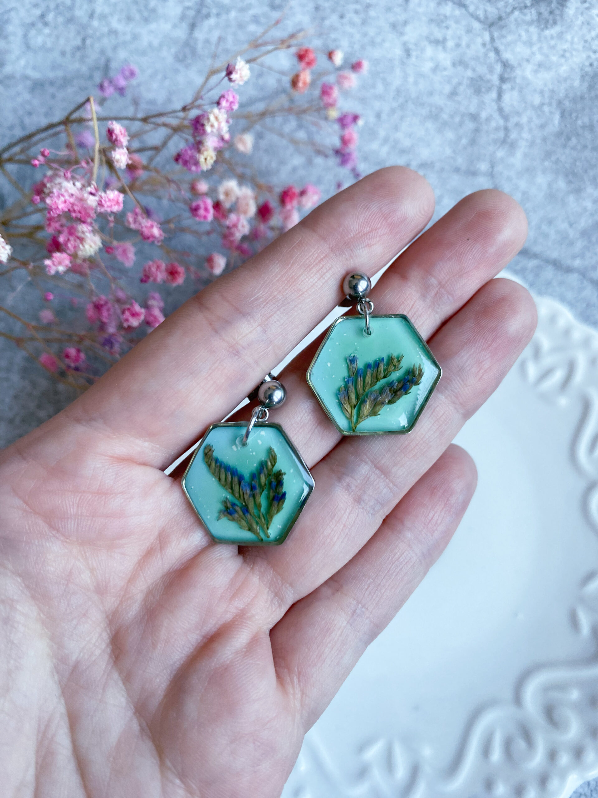 Kolczyki turkusowe - obrazek 5