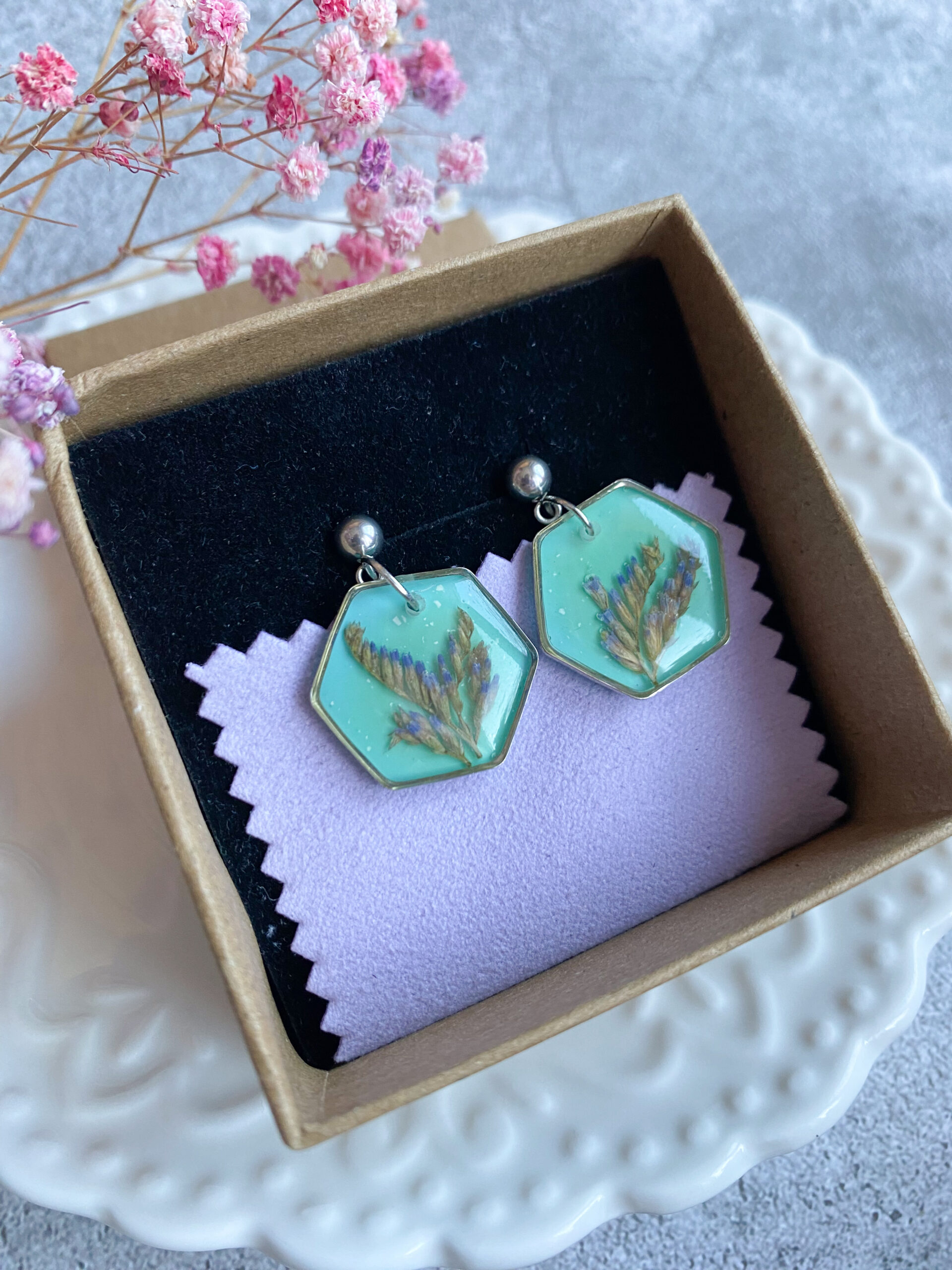 Kolczyki turkusowe - obrazek 3