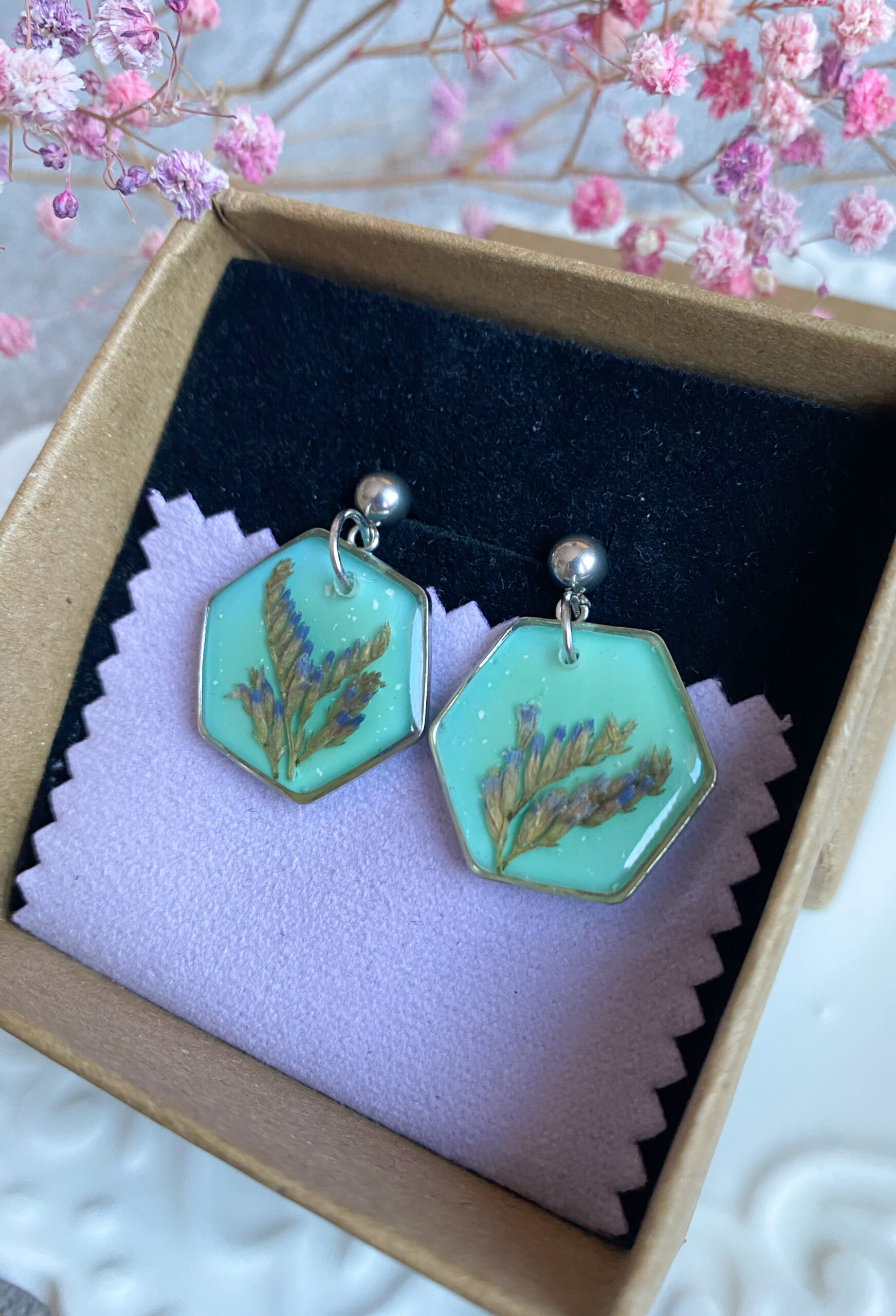 Kolczyki turkusowe - obrazek 2