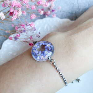 Bransoletka z niezapominajkami