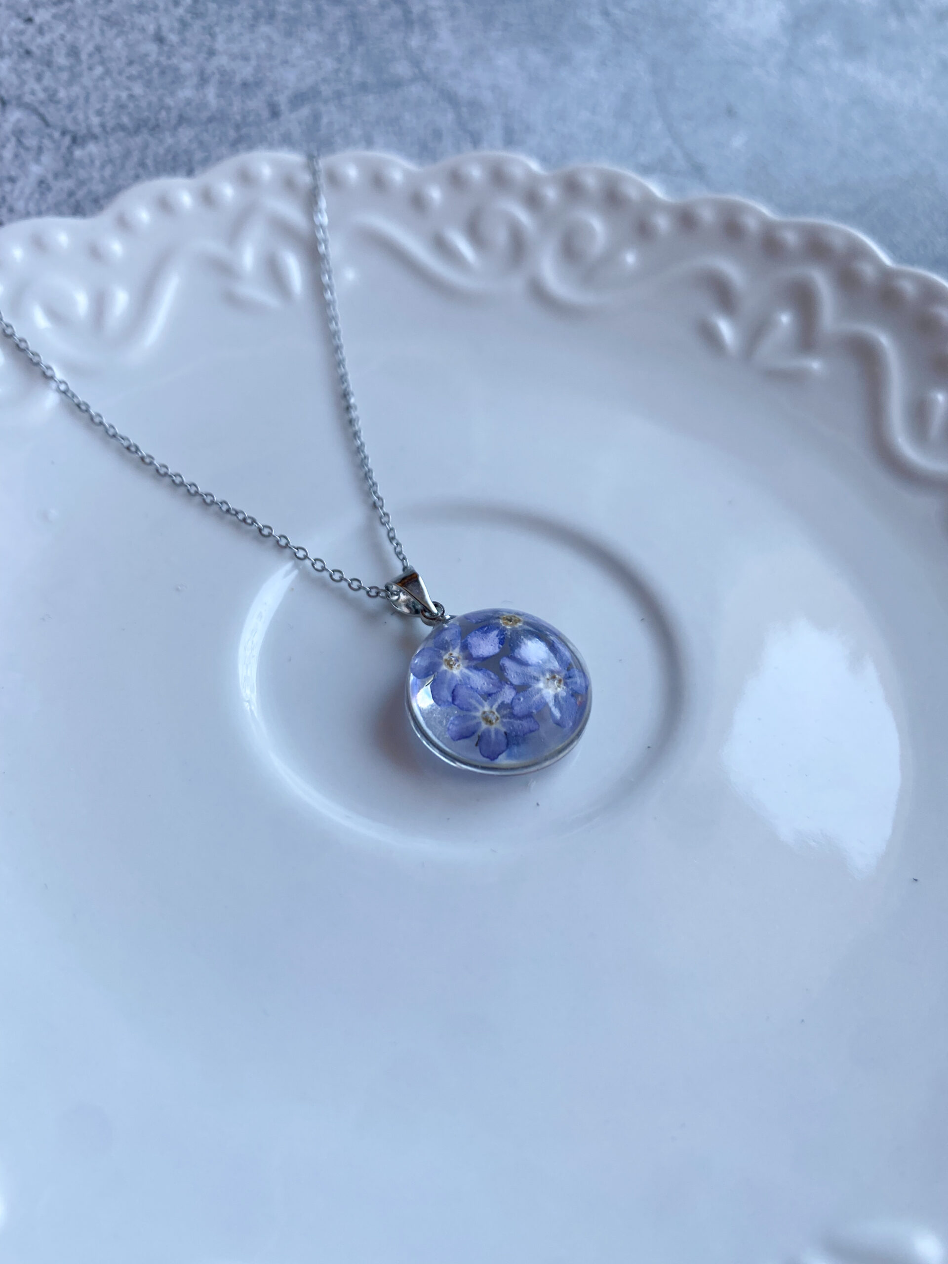 Zawieszka z niezapominajkami - obrazek 6