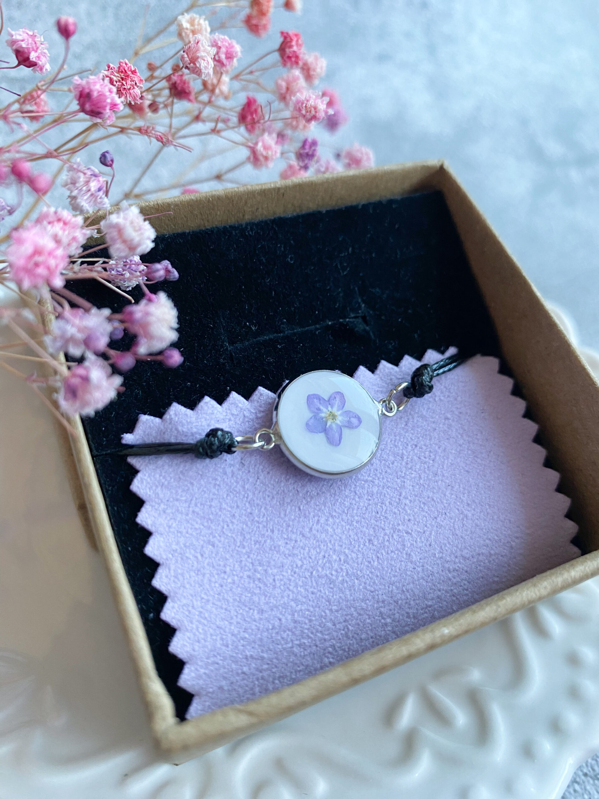 Bransoletka z niezapominajką